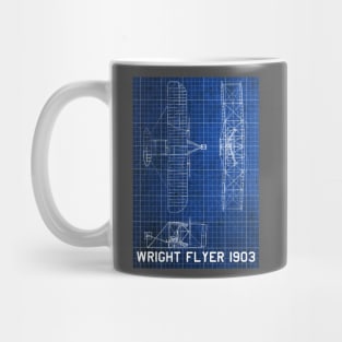 Blueprint of Wright  Flyer 1903 Mug